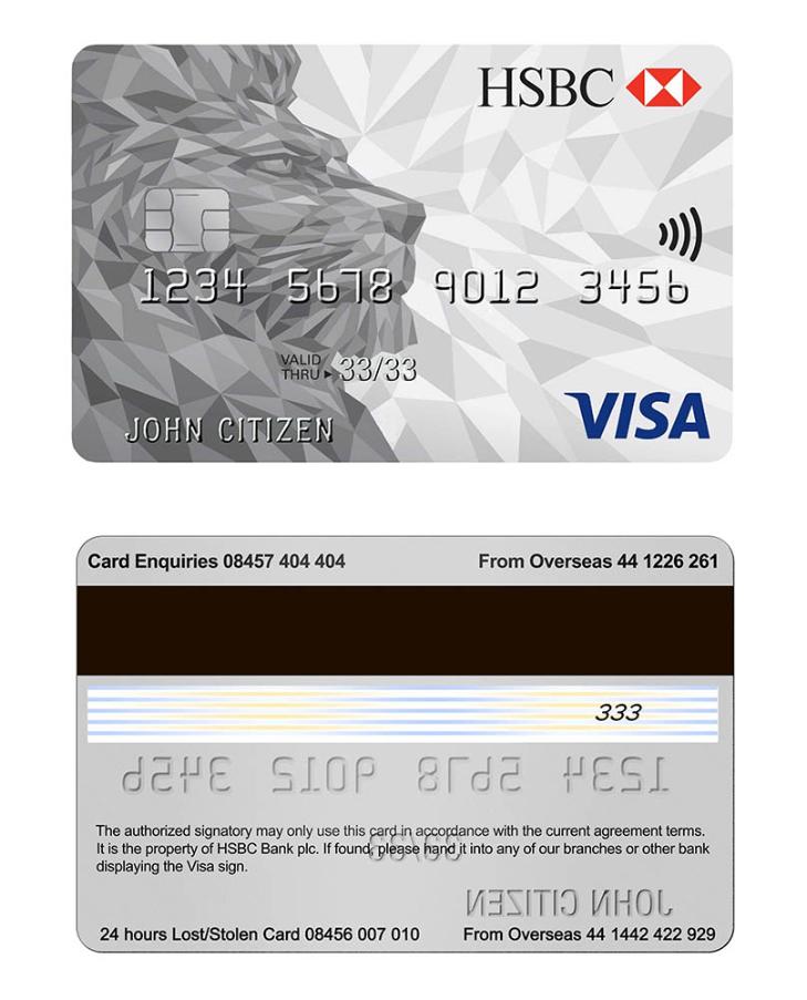 UK HSBC Visa Classic Credit Card